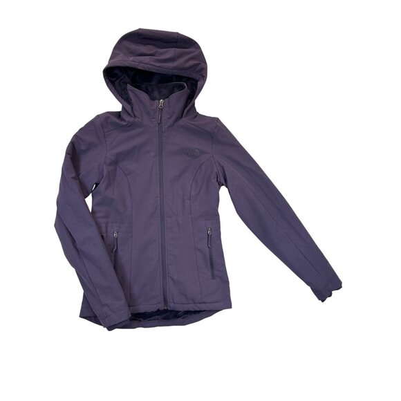 The North Face Jacket Womens XS Purple‎ Hooded Softshell Full Zip - Picture 1 of 10